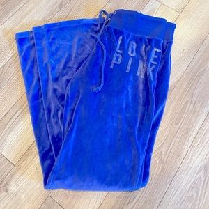 Super comfy velvet sweats by VS Pink